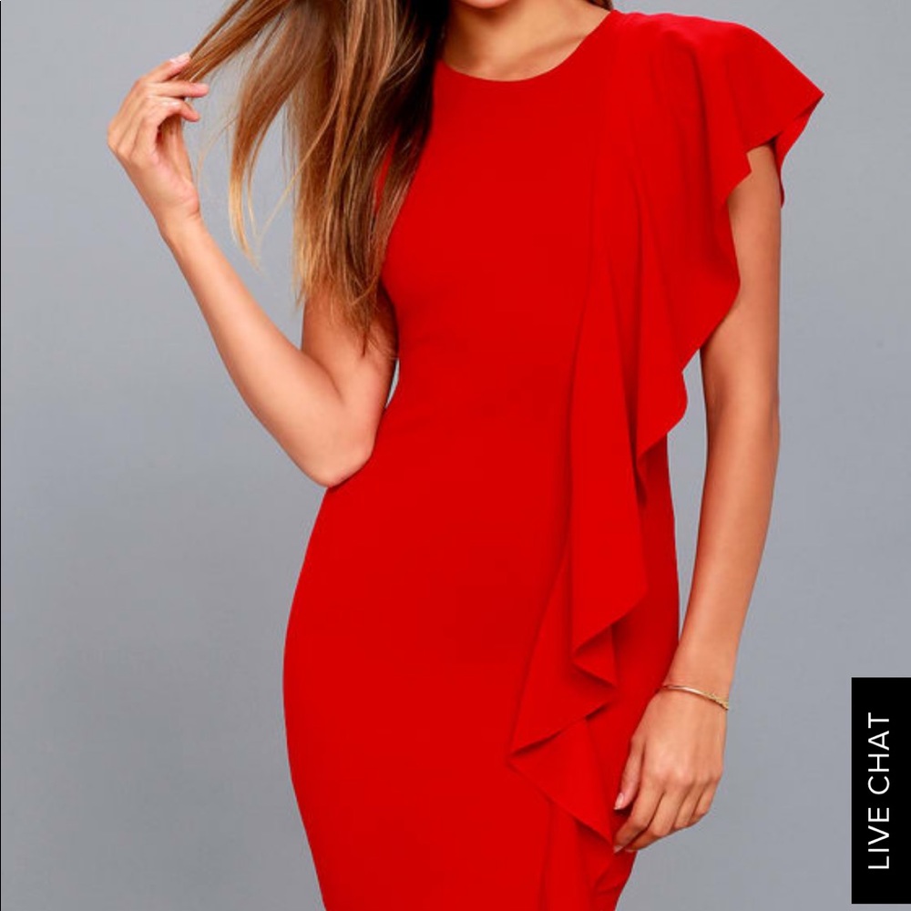 NWOT Lulus red dress